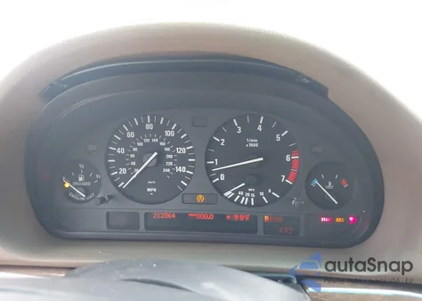 1998 BMW 740Ia из США, поврежденный, VIN WBAGF8321WDL53371